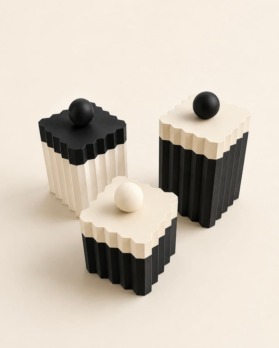 3 Scallop Storage Canisters