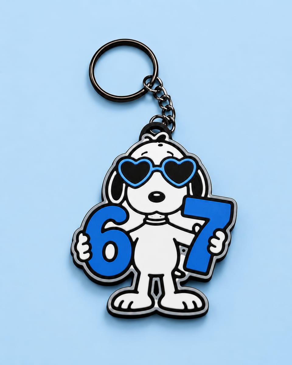 Snoopy 67 Keychain