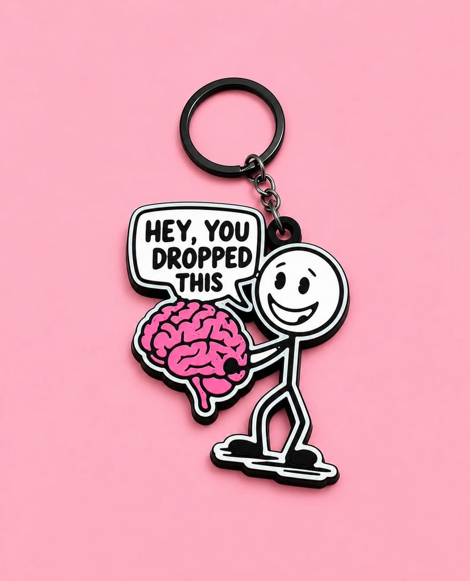 Hey You Dropped This Keychain