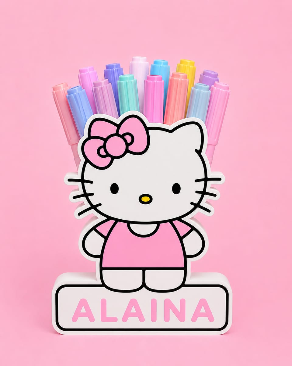 Hello Kitty Personalised Pencil/Marker Box