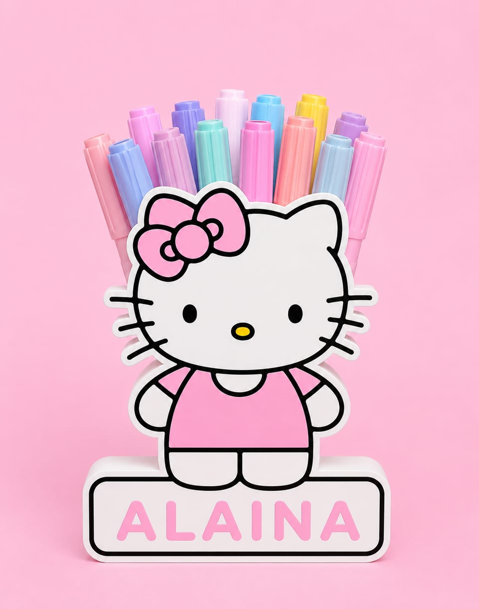 Hello Kitty Personalised Pencil/Marker Box