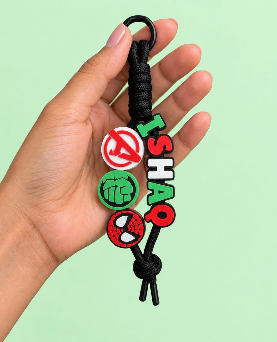 Avengers & Marvel Name Keychain