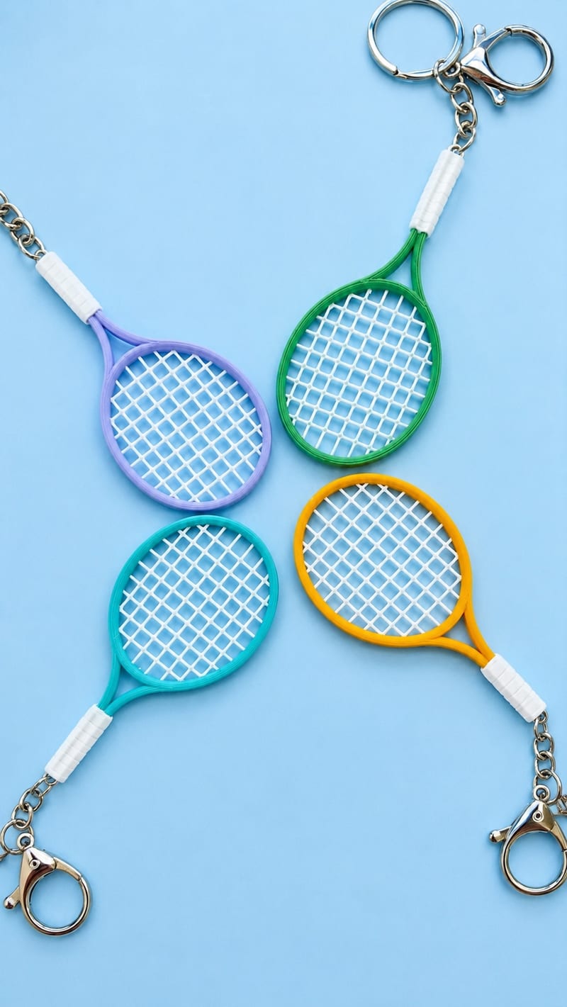 Tennis Racket Keychain