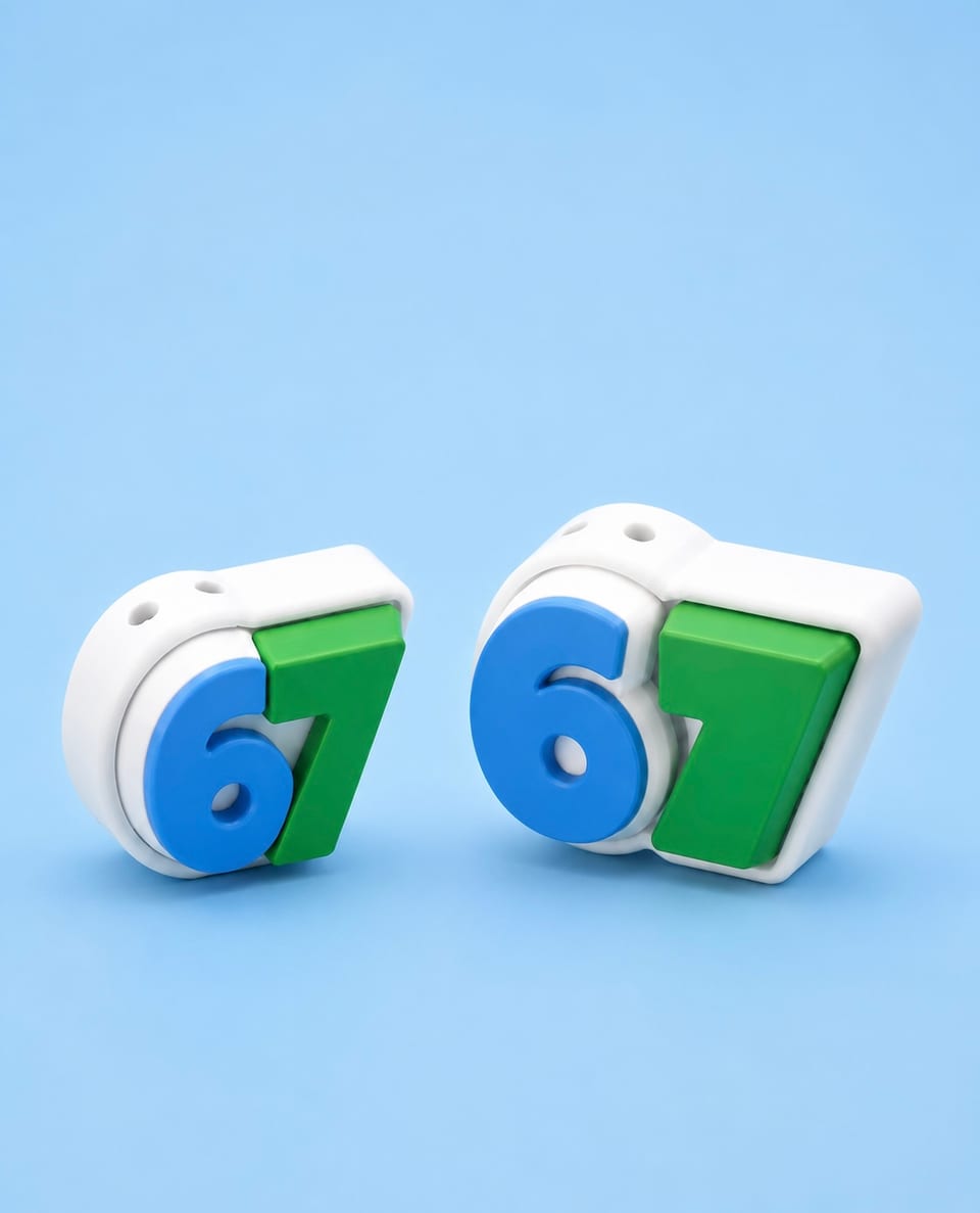 67 Clicker Keychain